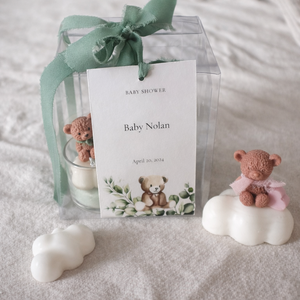 Baby Bear Cloud Candle