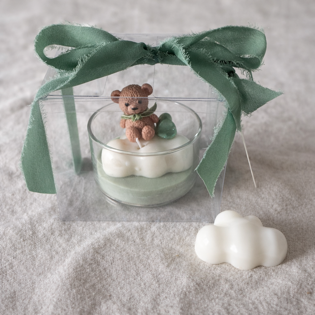 Baby Bear Cloud Candle
